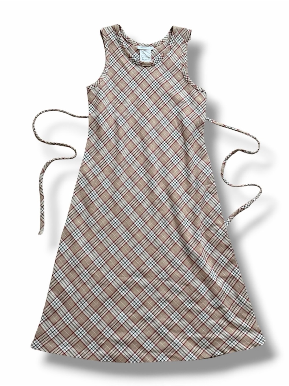 vintage 90s bonnie jean plaid dress
